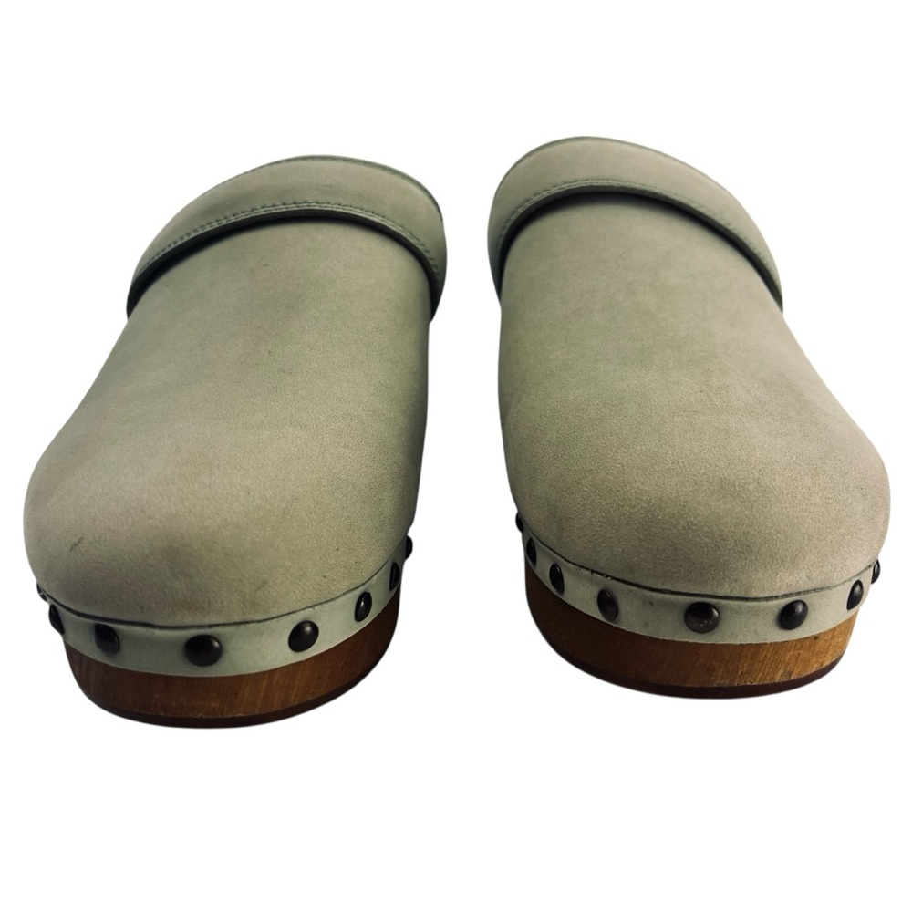Madewell Cecily Leather Clogs Women 6.5 in Celery Green - Picture 7 of 9